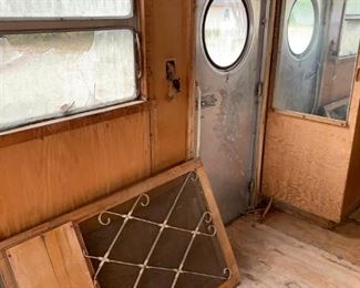 #101	outside	1954 Spartan as is travel trailer with 1 bedroom, bath, kitchen, ac and heat	 $6,500.00 
