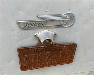 #101	outside	1954 Spartan as is travel trailer with 1 bedroom, bath, kitchen, ac and heat	 $6,500.00 
