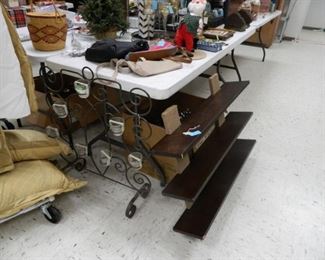 Hanging shelf, candle stand/fireplace decor