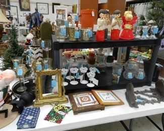 HOliday decor, candleholders, kitchen items