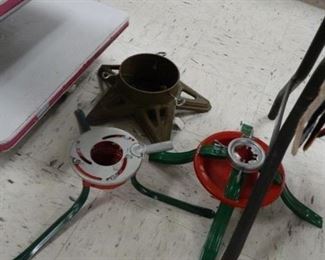 Retro, antique christmas tree stands