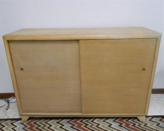 Wood dresser/chest with sliding doors