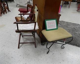 Stool, director's chair