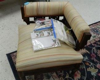 Rolling corner chair