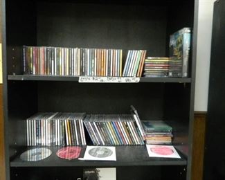 CDs, bookcase for sale