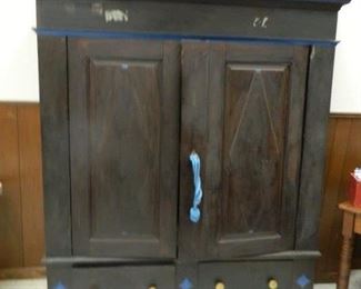 Antique armoire - this comes apart in multiple pieces for transport