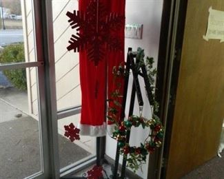Christmas items, hanging racks for sale