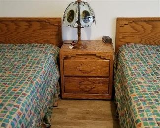 Twin beds and bedding for sale.