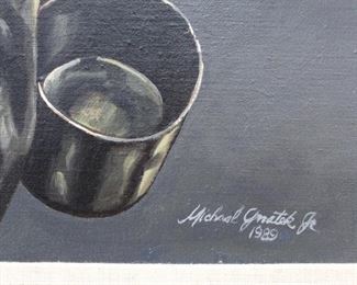 Original oil on canvas. Gnatek signature.