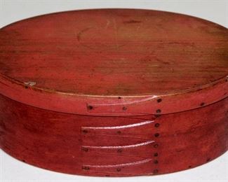 Wonderful Shaker Box in Red Paint 