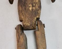 Early wooden, jointed Pinnochio figure