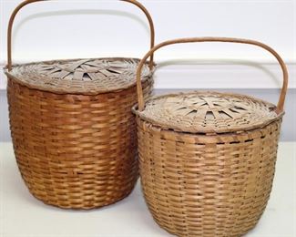 Handled & covered baskets