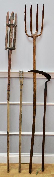 Wooden garden tools