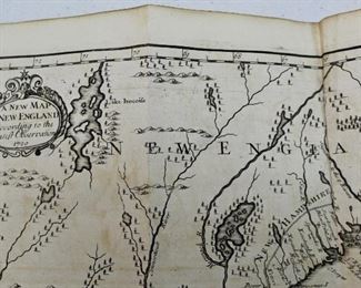 History of New England 1720, w/attached map  London