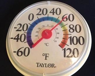 Vintage Outdoor Plastic Thermometer by Taylor