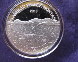 Flathead  1 oz. Silver Coins with only 2500 produced for anyone year - 2017 Features Flathead River entry into Flathead Lake - 2018 Features Big Mountain - 1910 Flathead Country Courthouse on the Obverse of all Flathead County Limited Production Coins. 2019 and 2010  limited production to be released next year. We are the sole distributor of the Uniqueness of Montana in Silver proof-like coins.