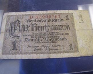 Pre-WWII Nazi Germany Currency - Various Denominations - Other World Currency Available, Some in Un-circulated condition from Europe, Asia, Africa, South and Central America. Coins fro those locations also. available.