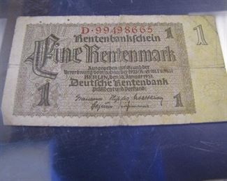 Pre-WWII Nazi Germany Currency - Various Denominations - Other World Currency Available, Some in Un-circulated condition from Europe, Asia, Africa, South and Central America. Coins fro those locations also. available.