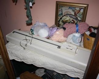 Electric knitting machine.  