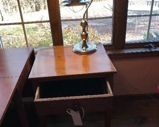 Antique side table
Lamp