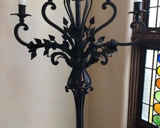 Pair of custom candelabras