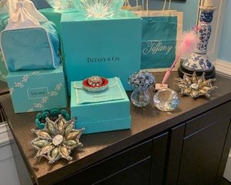 A selection of Tiffany items