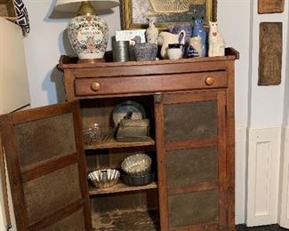 One of the most beautiful Pie Safes I’ve ever seen! Walnut on top of everything else!