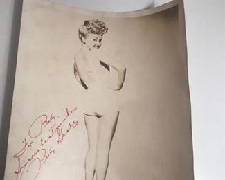 Betty Grable (appears to be signed) $99
