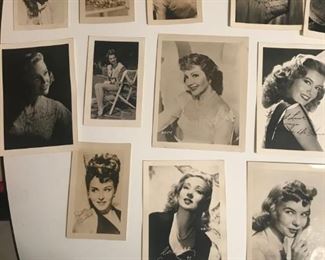 Antique movie star photographs and post cards $15 each