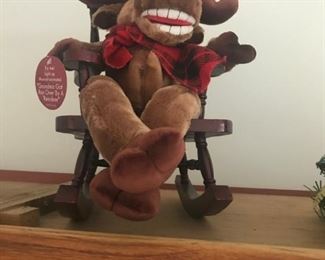 Rocking Chair and Moose $12