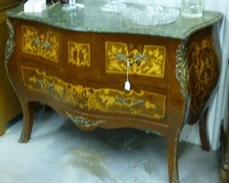 Bombay Chest Green Marble Top 