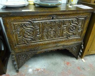 Antique Carved Chest 