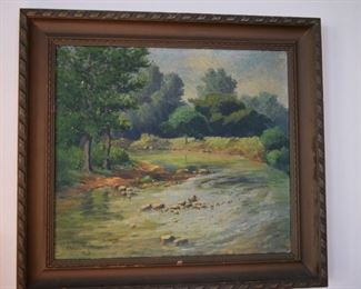 Art found in the rafters  Dated 1913 by Charles Matterer