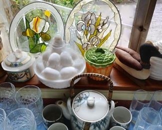 Stained Glass, Egg and Jelly Jars