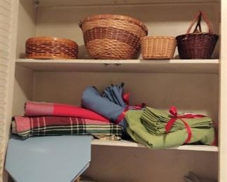 Table Cover, Napkins Baskets
