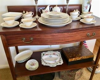 Set of Franciscan china -Cherokee Rose on vintage server