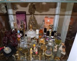 more perfume bottles and compacts
