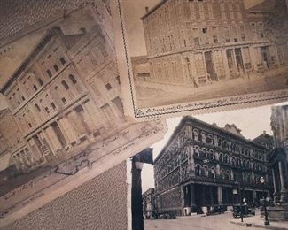 Vintage St. Joseph photos. D.S. Mitchell photos of Market Square and St. Joseph Gazette  and Masonic Hall building,N.W. corner of 4th and Charles. Also photo of 4th and Francis