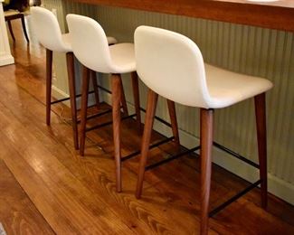 Set of 3 Omar di Baggio "Bacco" counter stools
