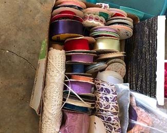 Ribbons and crafts and loads of crafting supplies 