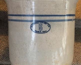 Marshall Pottery 5 Gallon crock 