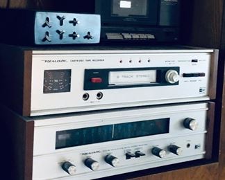 Includes speakers, vintage with eight-track. WORKS.