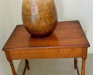 Vintage Table and Pottery Vase