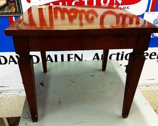 Mid-Century Side Table with Inlay