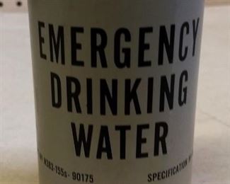Original Vintage U.S. Government Can of Emergency Drinking Water