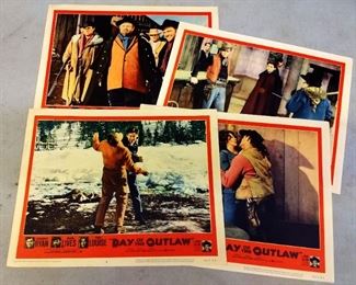 1950s Complete Set of Movie Lobby Cards (8)- "Day of the Outlaw"