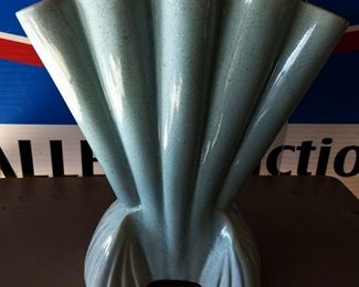 Vintage McCoy Fan Flower Vase (#721)