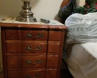 BED SIDE DRESSER TABLE NIGHTSTAND  SANFORD CHERRY WOOD