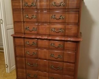 TALLBOY DRESSER SANFORD CHERRY WOOD