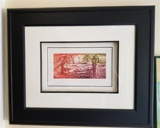 ALFRED GOECKEL FRAMED  ART 